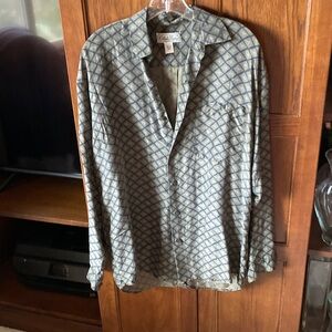 Men's Blue Patterned Shirt